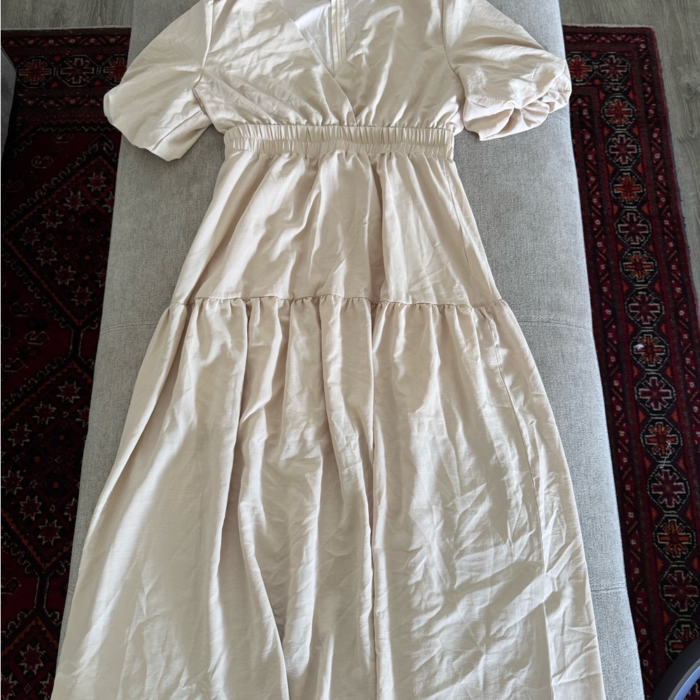 Amazon Cream Maxi Dress
